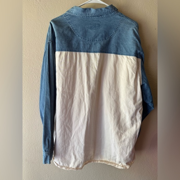 Vintage Faded Glory Colorblock Button Down - Picture 4 of 4